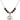 Sorrowful Mother Birthstone Necklace | 3/4 inch | 6mm Beads  Garnet Sterling Silver