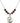 Sorrowful Mother Birthstone Necklace | 3/4 inch | 6mm Beads  Garnet Sterling Silver