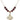 Four Way Medal Birthstone Necklace | 7/8 inch | 6mm Beads  Garnet 14kt Gold Filled
