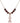Cancer Awareness Birthstone Necklace | 7/8 inch | 6mm Beads  Garnet 14kt Gold Filled