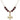 Cross Birthstone Necklace | 1 inch | 6mm Beads  Garnet 14kt Gold Filled