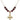 Crucifix Birthstone Necklace | 1 inch | 6mm Beads  Garnet 14kt Gold Filled