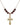 Crucifix Birthstone Necklace | 1 inch | 6mm Beads  Garnet 14kt Gold Filled