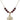Four Way Medal Birthstone Necklace | 3/4 inch | 6mm Beads  Garnet 14kt Gold Filled