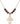 Cross Birthstone Necklace | 1 inch | 6mm Beads  Garnet 14kt Gold Filled