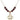 Cross Birthstone Necklace | 1 inch | 6mm Beads  Garnet 14kt Gold Filled