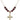Cross Birthstone Necklace | 1 inch | 6mm Beads  Garnet 14kt Gold Filled