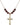 Cross Birthstone Necklace | 1 inch | 6mm Beads  Garnet 14kt Gold Filled
