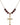 Cross Birthstone Necklace | 1 inch | 6mm Beads  Garnet 14kt Gold Filled
