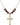 Cross Birthstone Necklace | 1 inch | 6mm Beads  Garnet 14kt Gold Filled