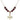 Cross Birthstone Necklace | 1 inch | 6mm Beads  Garnet 14kt Gold Filled