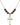 Cross Birthstone Necklace | 1 inch | 6mm Beads  Garnet 14kt Gold Filled