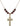 Crucifix Birthstone Necklace | 1 1/8 inch | 6mm Beads  Garnet 14kt Gold Filled