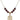 Saint Anne Birthstone Necklace | 3/4 inch | 6mm Beads  Garnet 14kt Gold Filled