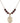 Saint Anne Birthstone Necklace | 3/4 inch | 6mm Beads  Garnet 14kt Gold Filled