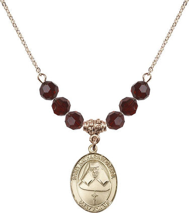 Saint Katharine Drexel Birthstone Necklace | 3/4 inch