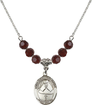 Saint Katharine Drexel Birthstone Necklace | 3/4 inch