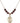 Saint Christopher Birthstone Necklace | 3/4 inch | 6mm Beads  Garnet 14kt Gold Filled