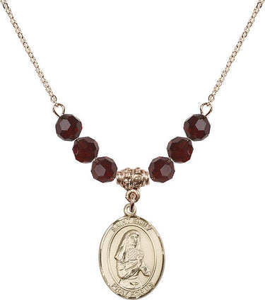 Collar de natalicio de Santa Emilia de Vialar | 1,9 cm | Cuentas de 6 mm