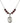 Saint Joan of Arc Birthstone Necklace | 3/4 inch | 6mm Beads  Garnet Sterling Silver
