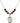 Saint Joseph Birthstone Necklace | 3/4 inch | 6mm Beads  Garnet Sterling Silver