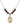 Saint Richard Birthstone Necklace | 3/4 inch | 6mm Beads  Garnet 14kt Gold Filled