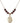 Saint Sebastian Birthstone Necklace | 3/4 inch | 6mm Beads  Garnet 14kt Gold Filled