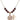 Saints Cosmas & Damian / Doctors Birthstone Necklace | 3/4 inch  Garnet 14kt Gold Filled