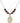 Saints Cosmas & Damian Birthstone Necklace | 3/4 inch | 6mm Beads  Garnet 14kt Gold Filled