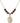 Saint Jerome Birthstone Necklace | 3/4 inch | 6mm Beads  Garnet 14kt Gold Filled