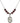 Saint Sophia Birthstone Necklace | 3/4 inch | 6mm Beads  Garnet Sterling Silver