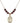Saint Christopher Birthstone Necklace | 3/4 inch | 6mm Beads  Garnet 14kt Gold Filled