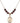 Saint Christopher Birthstone Necklace | 3/4 inch | 6mm Beads  Garnet 14kt Gold Filled
