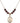 Saint Christopher Cross Birthstone Necklace | 3/4 inch | 6mm Beads  Garnet 14kt Gold Filled