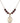 Saint Christopher Birthstone Necklace | 3/4 inch | 6mm Beads  Garnet 14kt Gold Filled