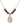 Saint Christopher Birthstone Necklace | 3/4 inch | 6mm Beads  Garnet 14kt Gold Filled