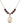 Saint Christopher Birthstone Necklace | 3/4 inch | 6mm Beads  Garnet 14kt Gold Filled