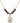 Saint Christopher Birthstone Necklace | 3/4 inch | 6mm Beads  Garnet 14kt Gold Filled