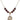 Saint Sebastian Birthstone Necklace | 3/4 inch | 6mm Beads  Garnet 14kt Gold Filled