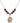 Saint Sebastian Birthstone Necklace | 3/4 inch | 6mm Beads  Garnet 14kt Gold Filled