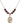 Saint Sebastian Birthstone Necklace | 3/4 inch | 6mm Beads  Garnet 14kt Gold Filled