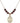 Saint Sebastian Birthstone Necklace | 3/4 inch | 6mm Beads  Garnet 14kt Gold Filled