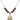 Saint Sebastian Cross Birthstone Necklace | 3/4 inch | 6mm Beads  Garnet 14kt Gold Filled
