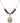 Saint Sebastian Cross Birthstone Necklace | 3/4 inch | 6mm Beads  Garnet 14kt Gold Filled