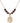 Saint Sebastian Birthstone Necklace | 3/4 inch | 6mm Beads  Garnet 14kt Gold Filled