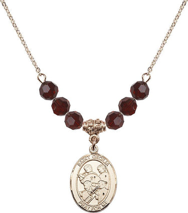 Collar de cumpleaños de la banda musical Santa Cecilia | 1.9 cm | Cuentas de 6 mm