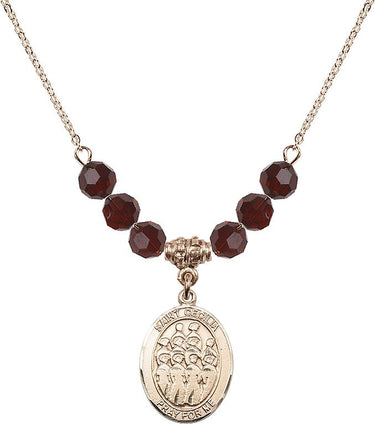 Collar de la piedra de nacimiento del Coro de Santa Cecilia | 1.9 cm | Cuentas de 6 mm