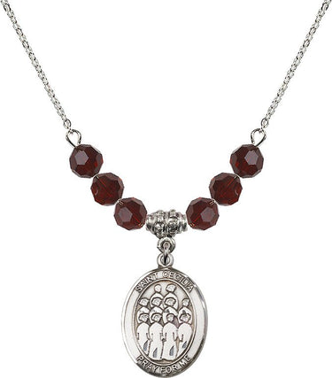 Collar de la piedra de nacimiento del Coro de Santa Cecilia | 1.9 cm | Cuentas de 6 mm