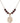 Saint Christopher Birthstone Necklace | 3/4 inch | 6mm Beads  Garnet 14kt Gold Filled