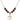 Saint Sebastian Birthstone Necklace | 3/4 inch | 6mm Beads  Garnet 14kt Gold Filled